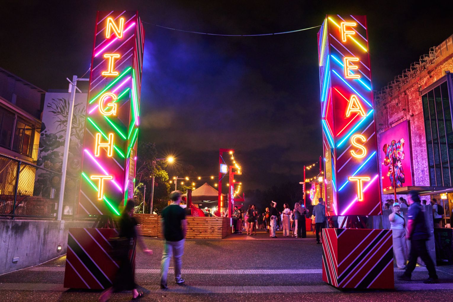 Night Feast is returning for 2026, with new dates set for Wednesday July 29 to Sunday August 23 | Credit: Sam Niel for Brisbane Powerhouse