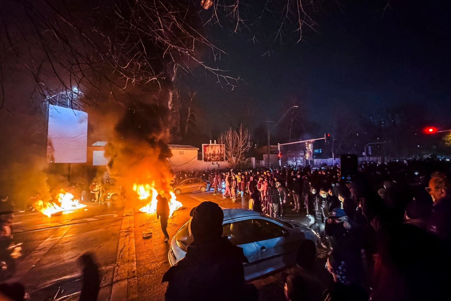 Iran's authorities have accused the US and Israel of fomenting trouble amid protests in some cities.