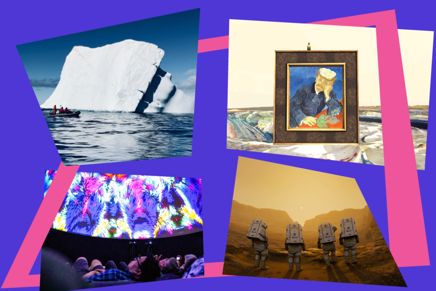 Discover immersive VR experiences, 360-degree films, interactive installations and more.