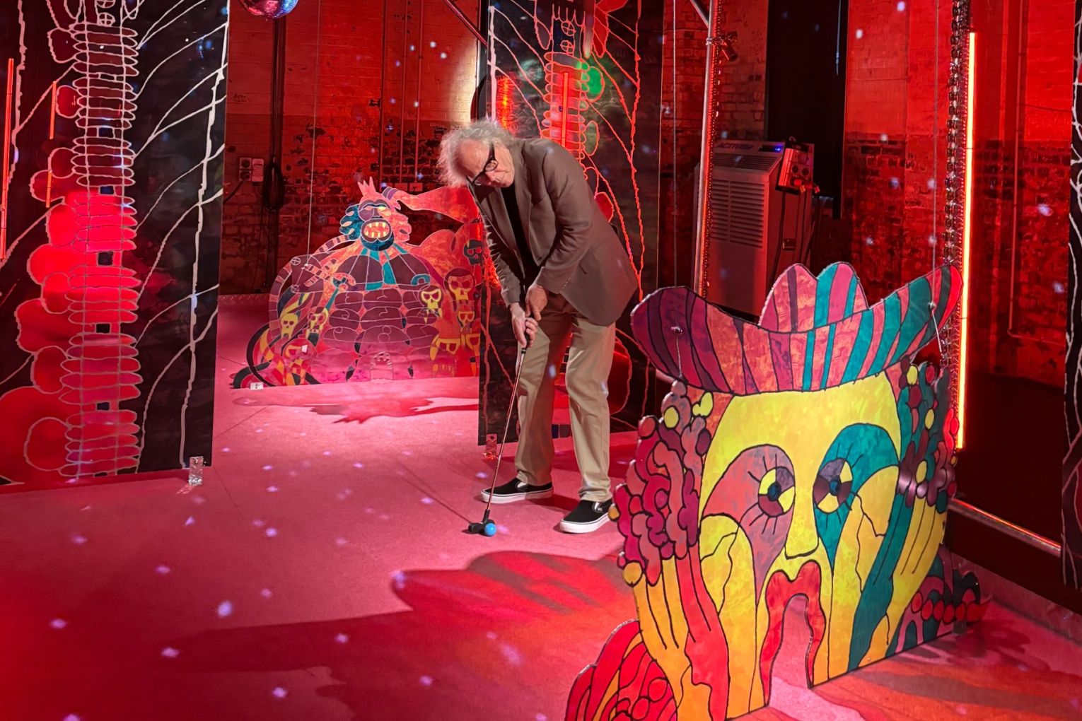 The art of putting - Phil Brown tackles Swingers: The Art of Mini Golf, which is now on at Brisbane Powerhouse.