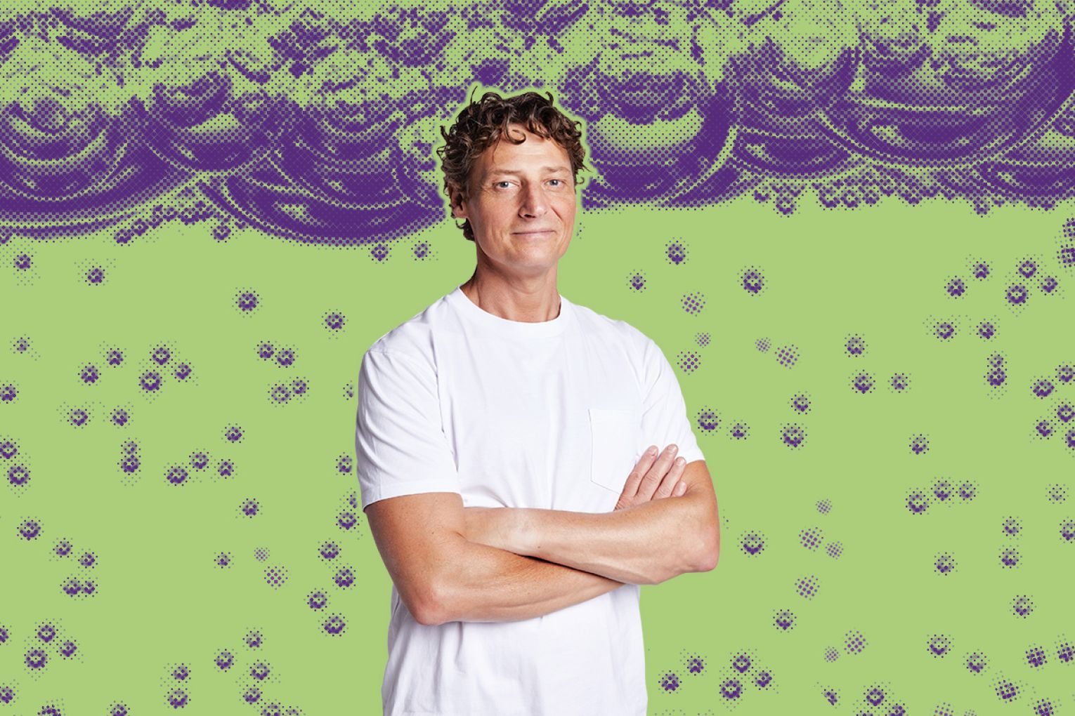 Merrick Watts. Photo: Supplied. Graphic: Mikaela Balacco/CityMag.