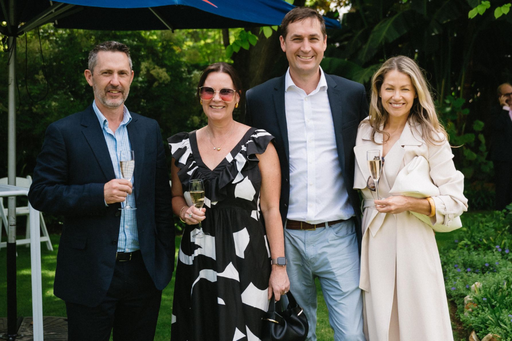 Adam and Sasha Keats with Tom and Rebecca Harvey