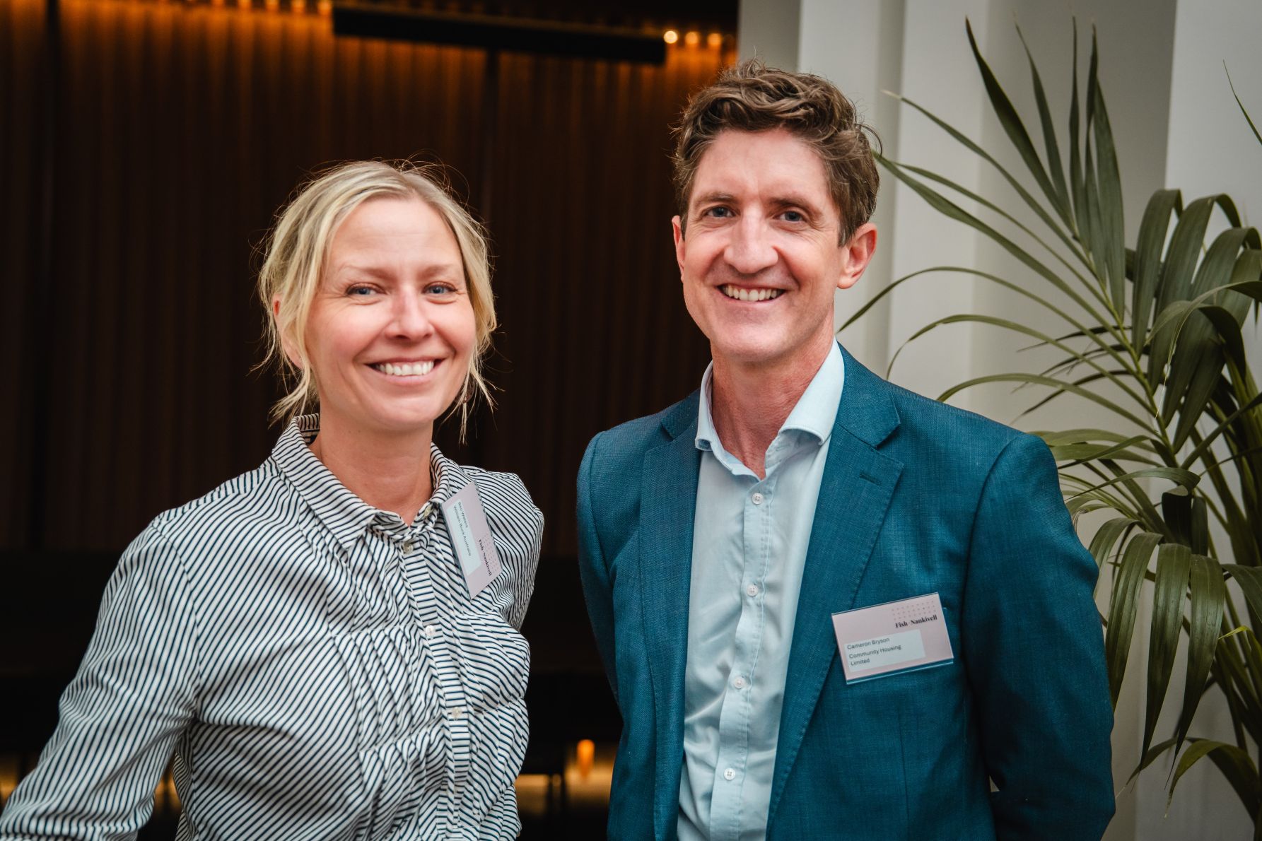 Bec Waters and Cameron Bryson.