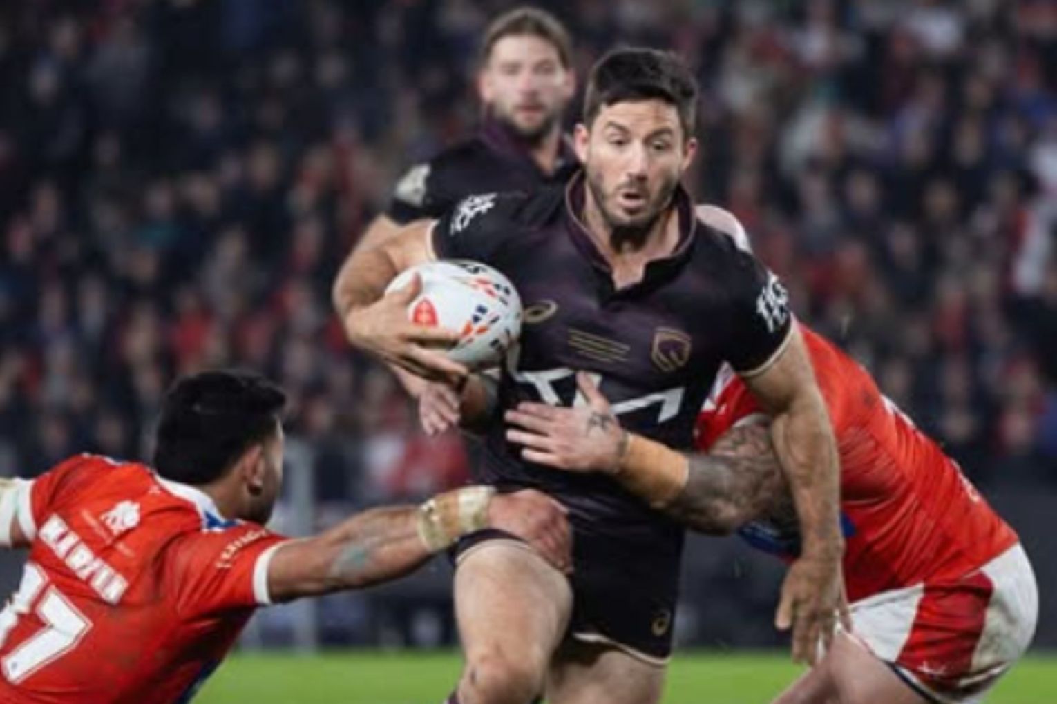 On social media, the Broncos posted "our comeback falls short in the UK". Picture: Instagram 