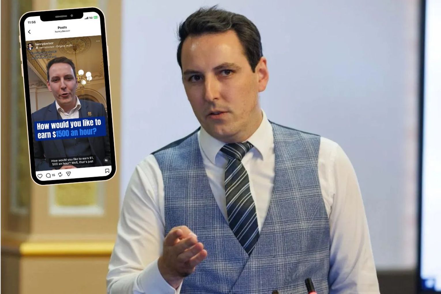 Councillor Henry Davis says a probe into his social media from more than a year ago was "trivial" and he rejects the call for an apology. Photo: Tony Lewis/InDaily.