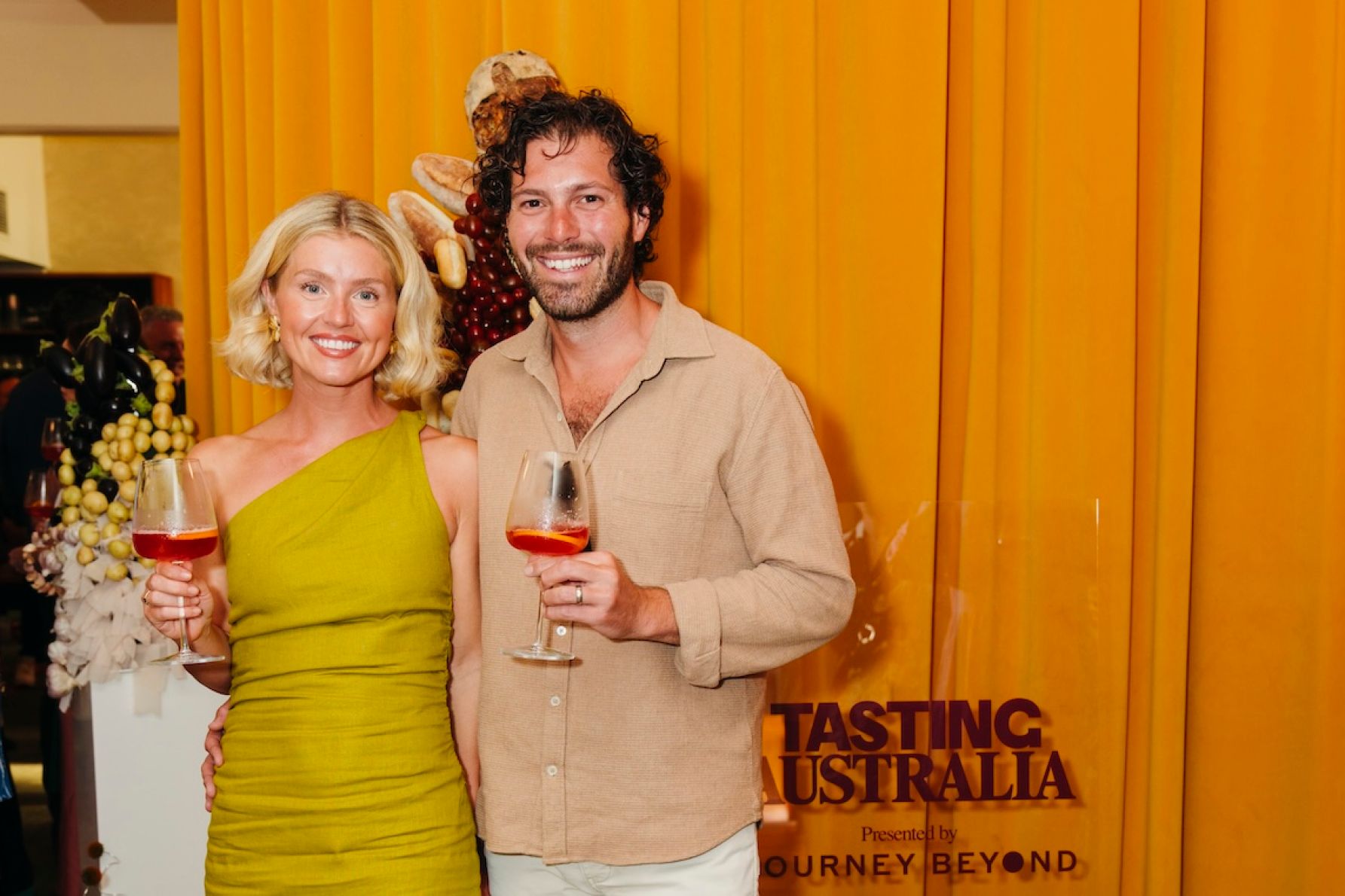 Elise Cook and Dom Palumbo.