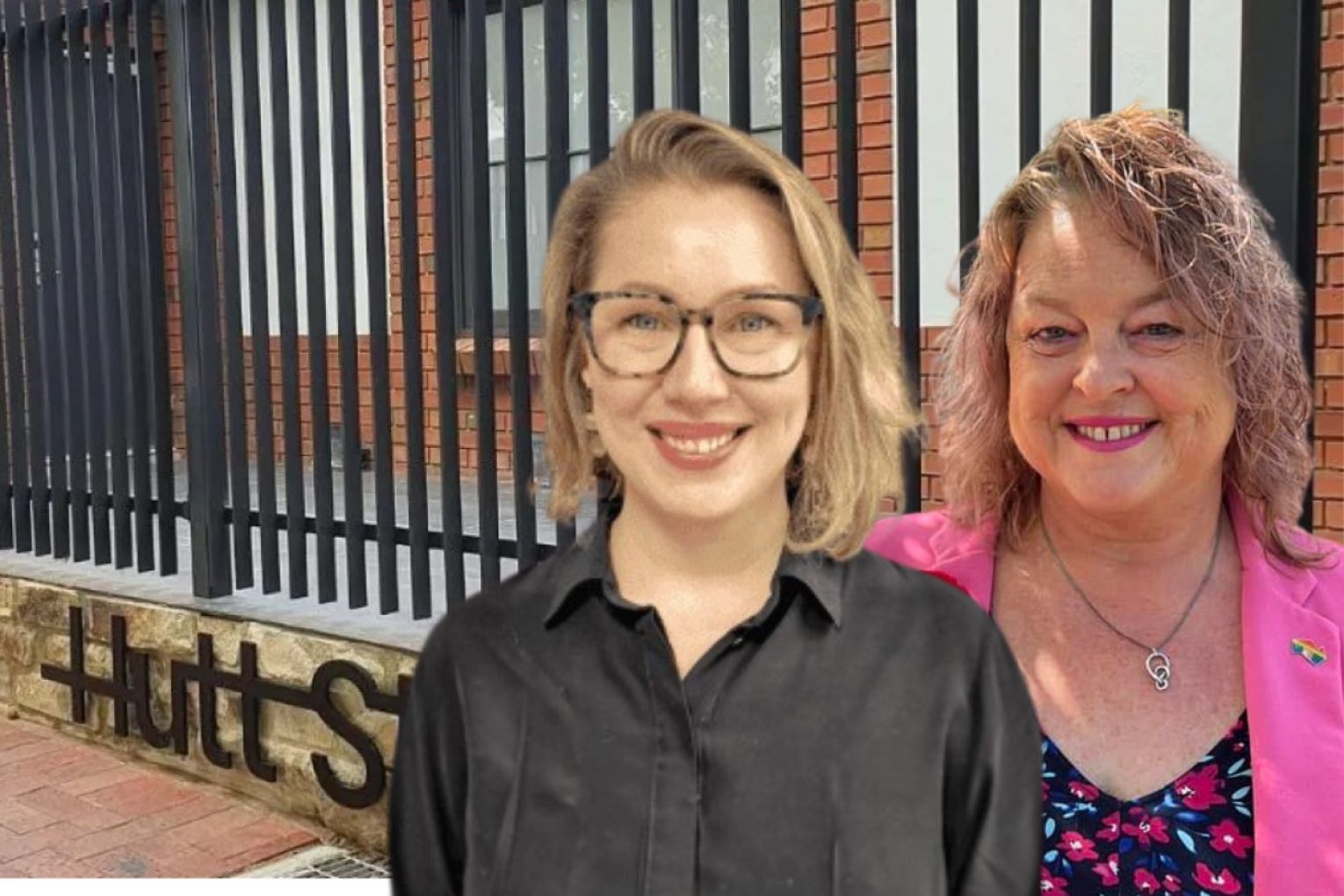 Labor has pledged $6 million in extra funding to combat homelessness. Photo: Facebook. Pictured from left-right: SACOSS CEO Dr Catherine Earl and Human Services Minister Nat Cook.