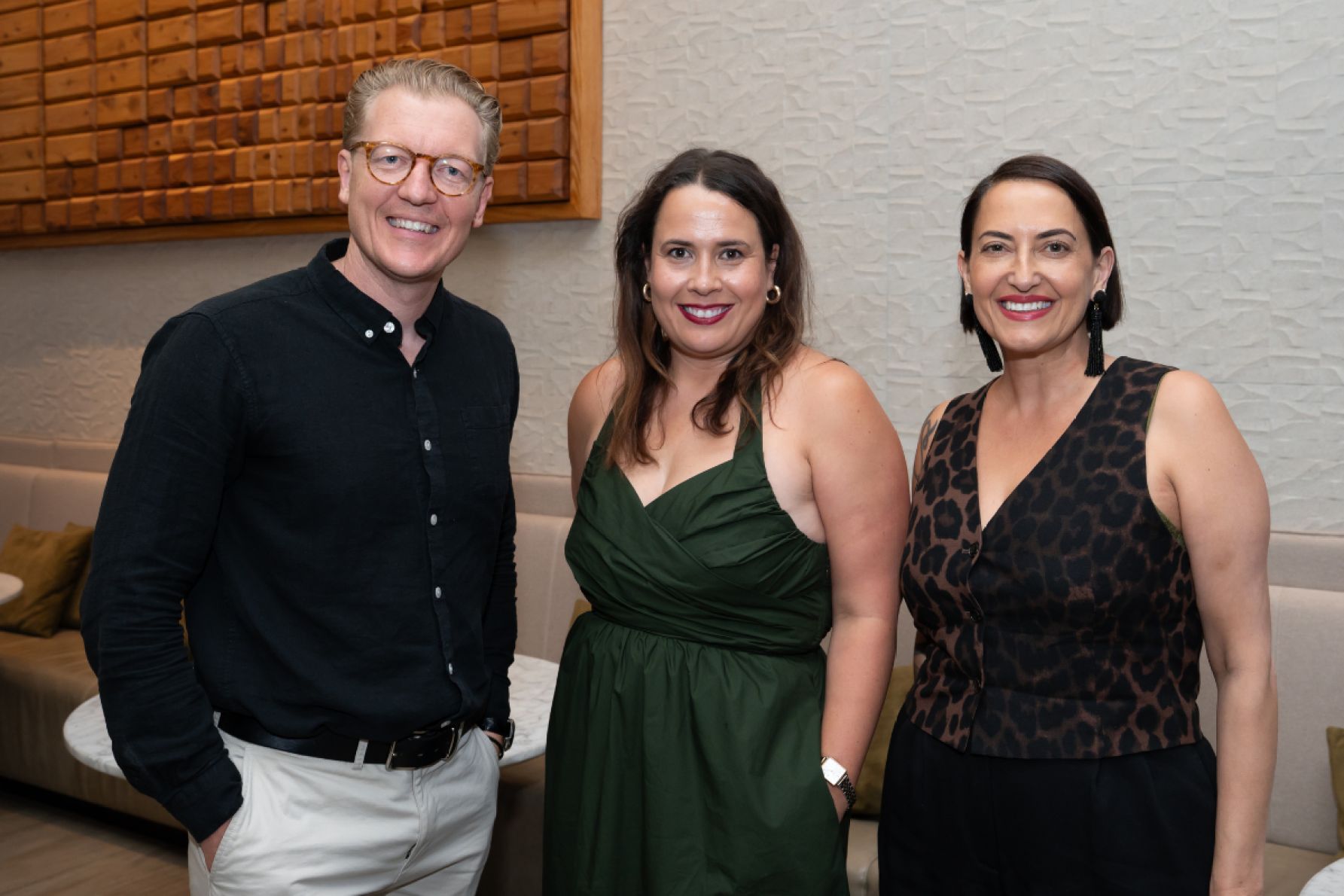 Joe Cook, Emma Humphries and Olivia Nassaris