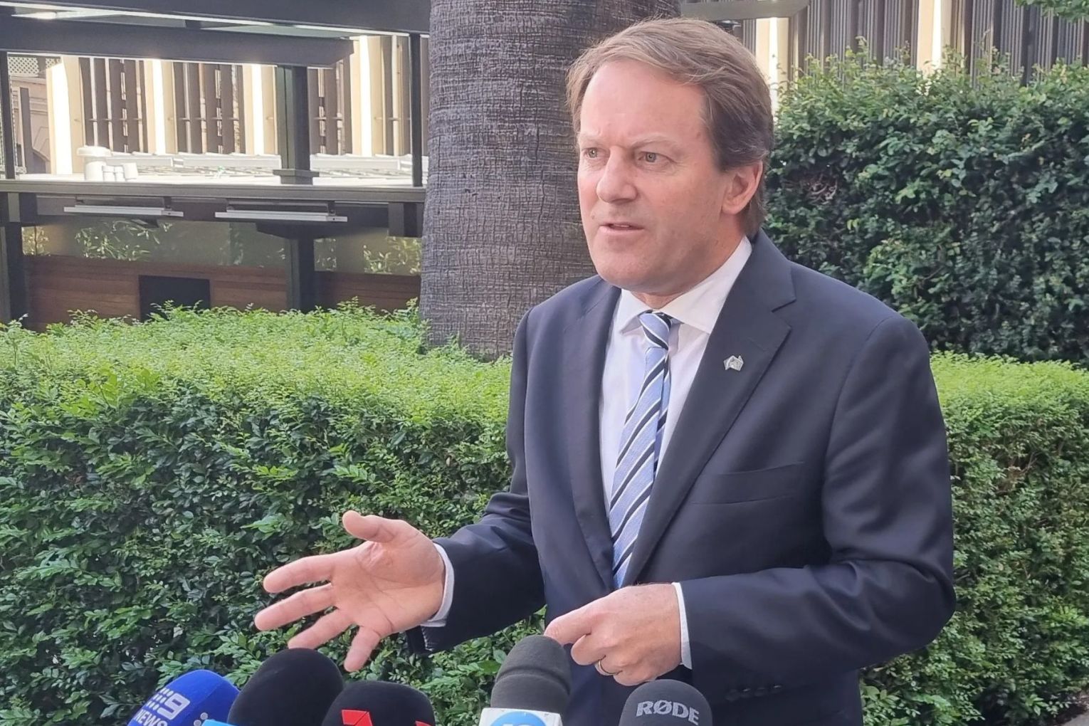 Liberal Shadow Aboriginal Affairs Minister Josh Teague has revealed how he would spend money clawed back from the SA Voice to Parliament. This photo: InDaily.