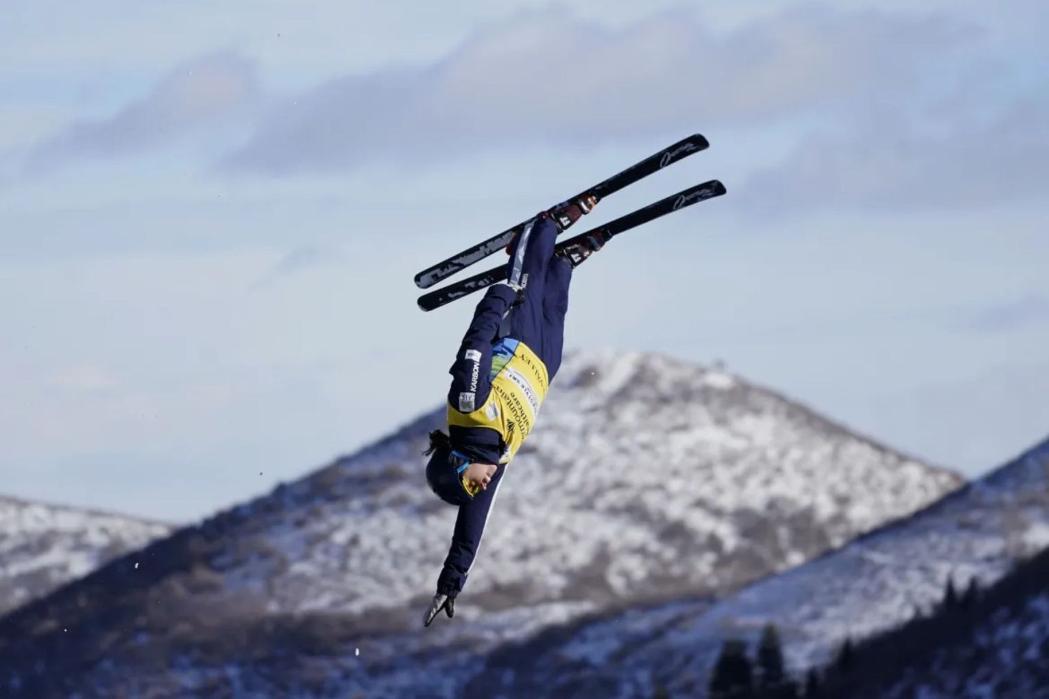 Laura Peel, pictured in 2021, suffered an injury while training in Switzerland ahead of the Winter Olympics. Picture: AP