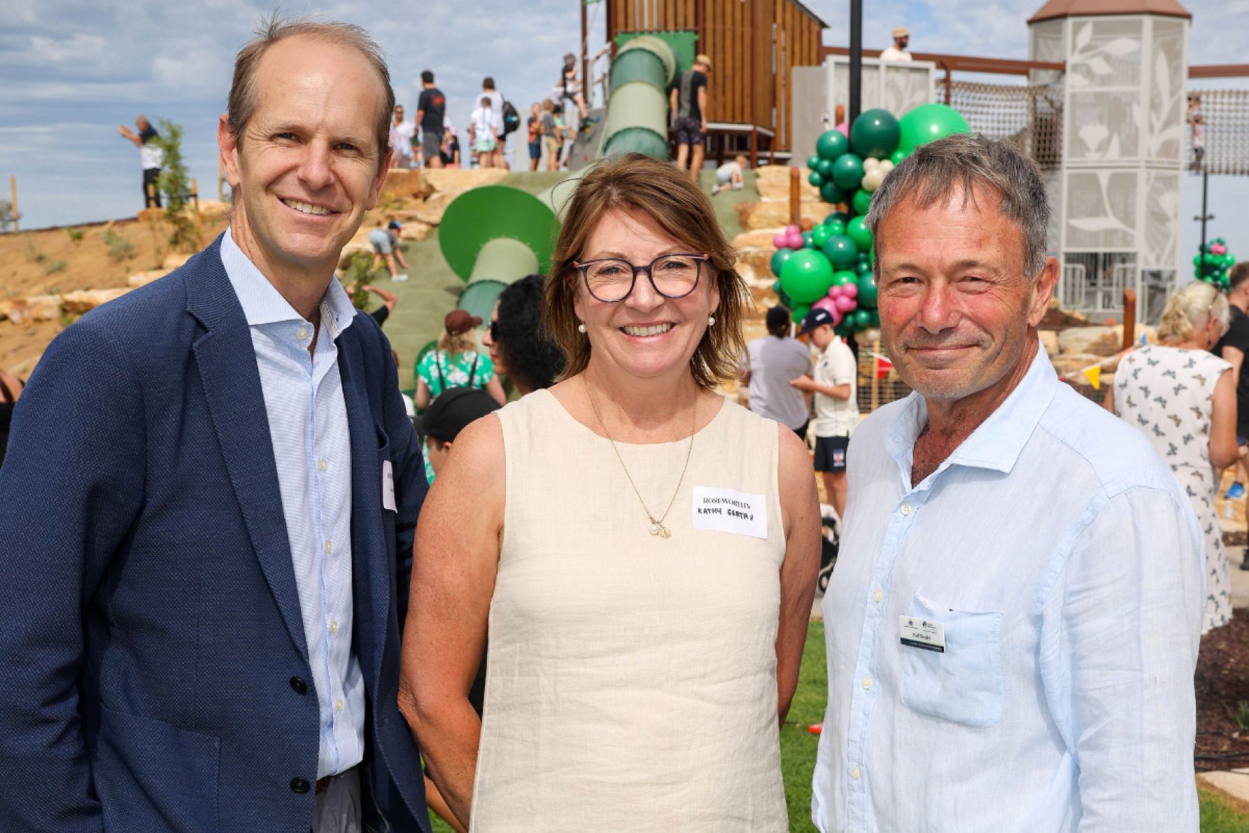 Liam Golding, Kathy Gertau and Rolf Binder