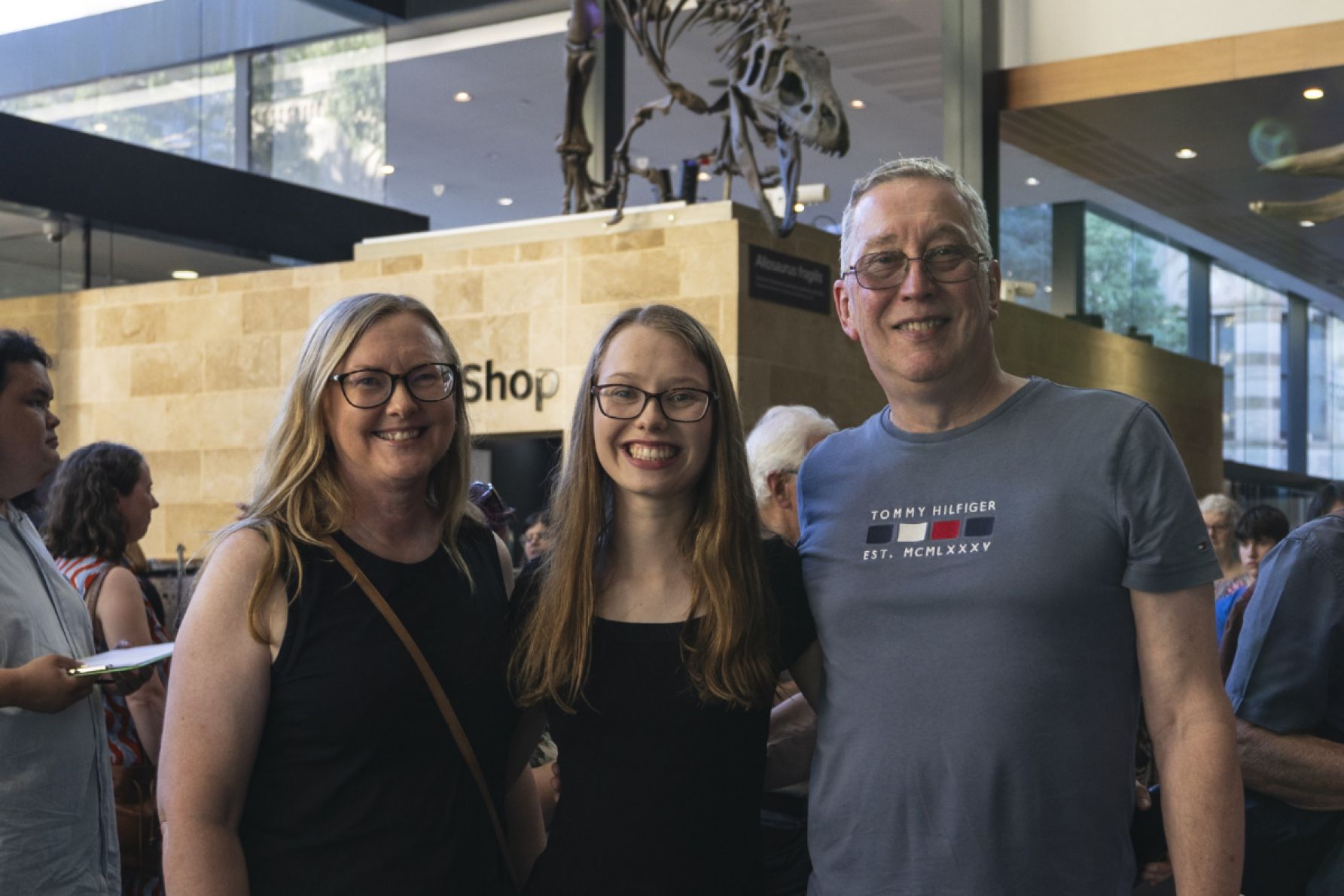 Michelle Martin, Craig Oakeshott and Lily Oakeshott