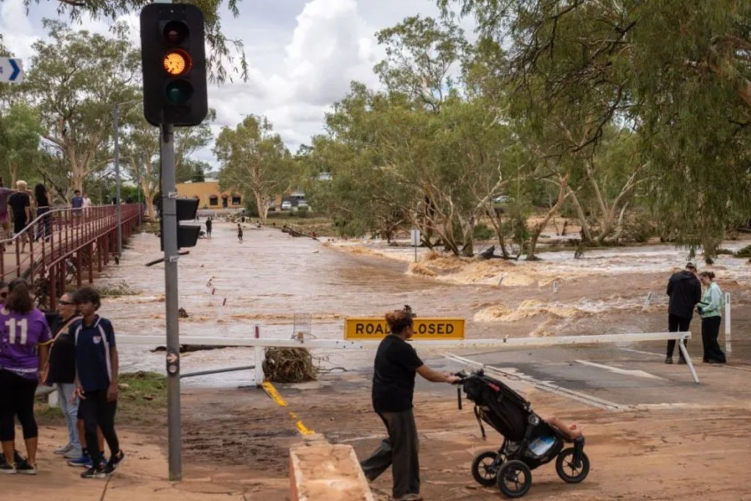 Flooding in the NT has already triggered multiple rescues in Alice Springs. Picture: AAP