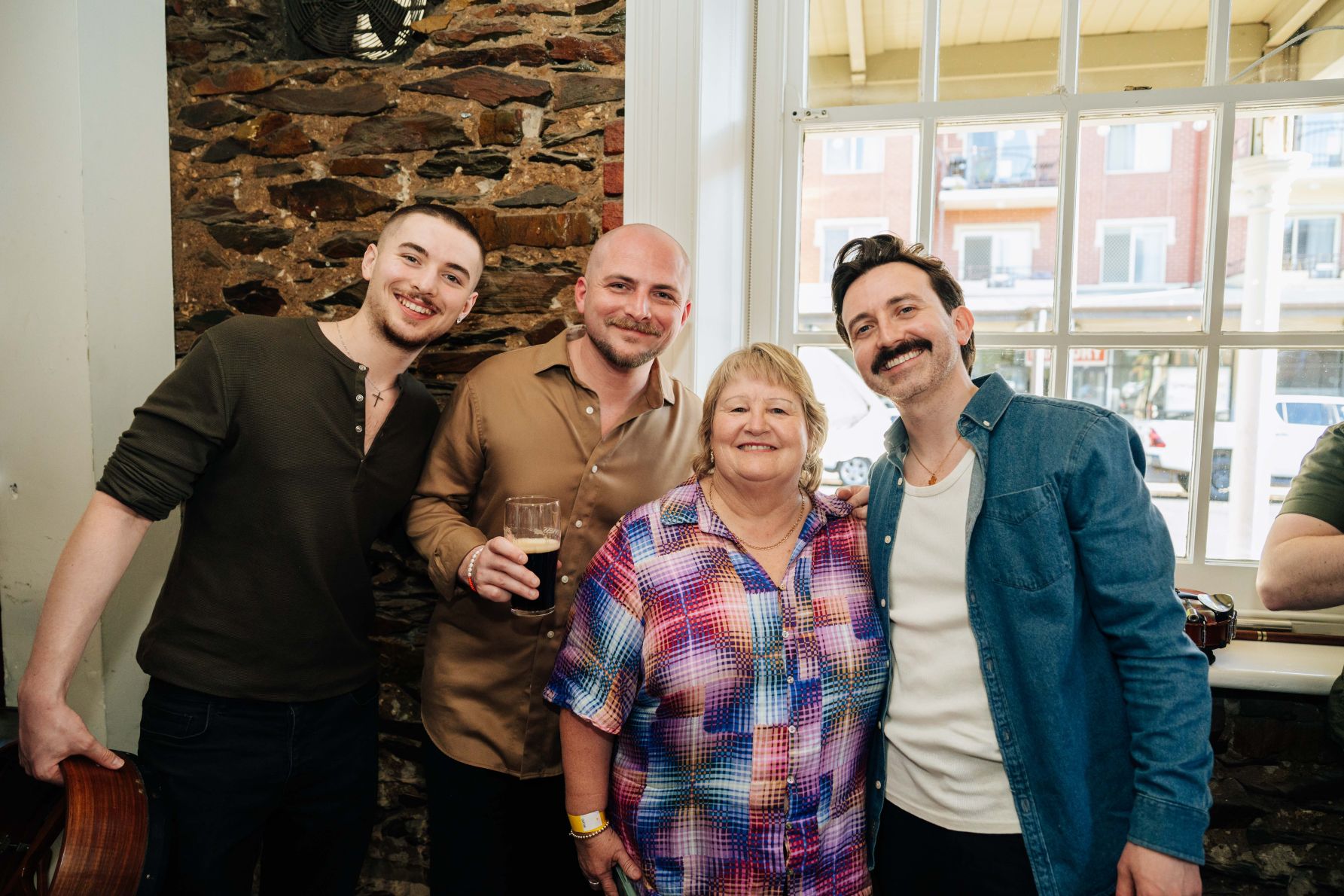 Nathan Johnston, Jimmy Johnston, Anne Bell and Jack Walsh.