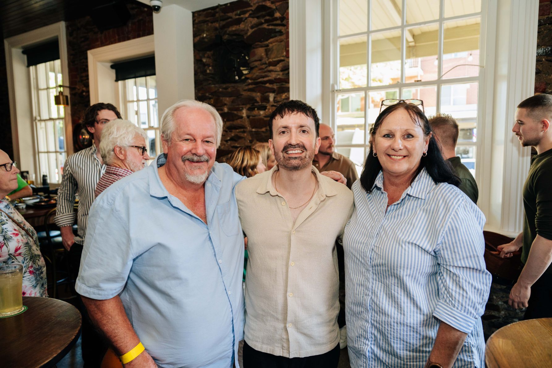Paul Tobias, Raymond Walsh and Leanne Tobias.