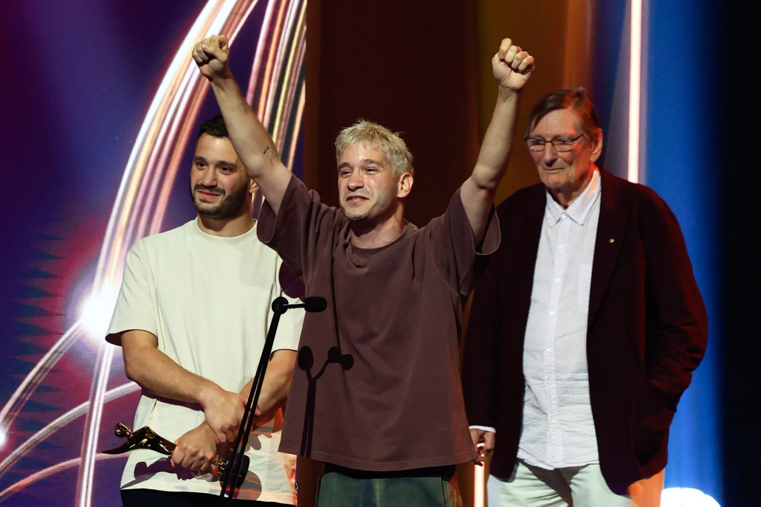 South Australian filmmakers Danny and Michael Philippou won 10 AACTA Awards on Friday. Photo: Getty Images/Jamie Wright.