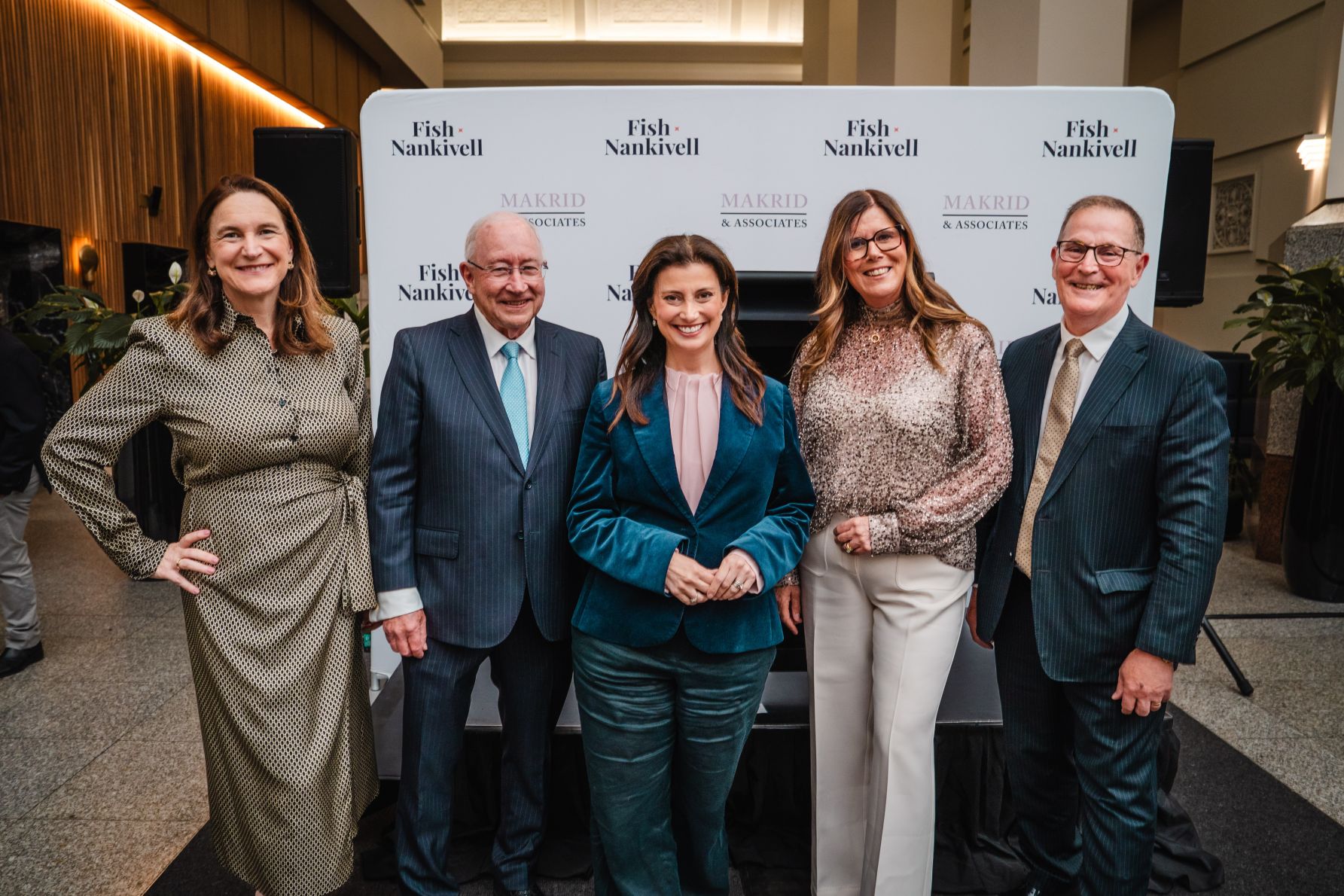 Rosina Hislop, Ian Nankivell, Andrea Michaels MP, Tori Best and Marc Makrid.