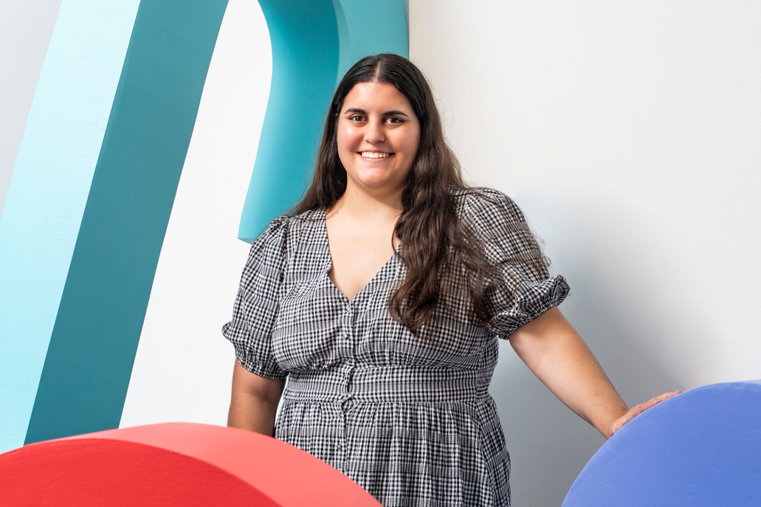 As its first artist in residence for 2026, Renee Kire is transforming Museum of Brisbane's entryway. Credit: Louis Lim