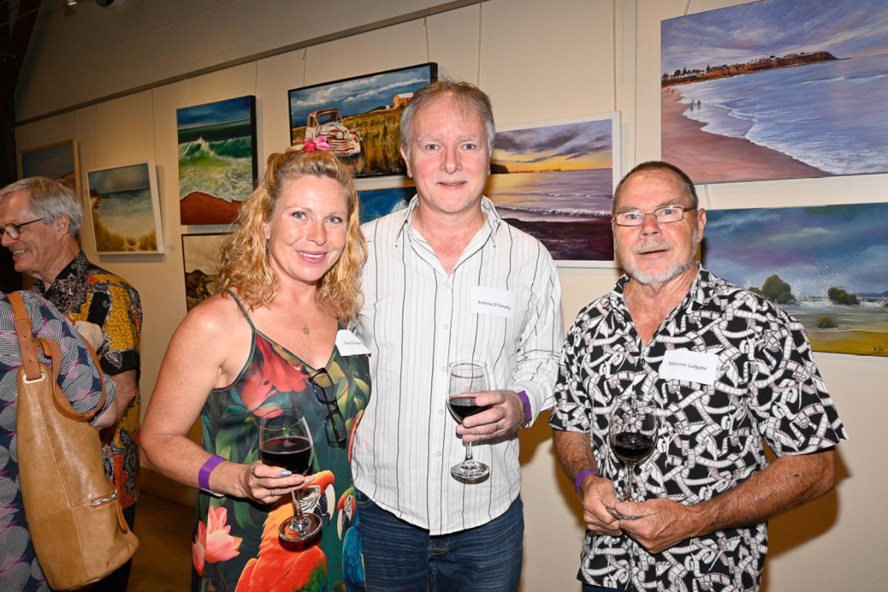 Tess O'Flaherty, Andrew O'Flaherty and Malcolm Ludgate