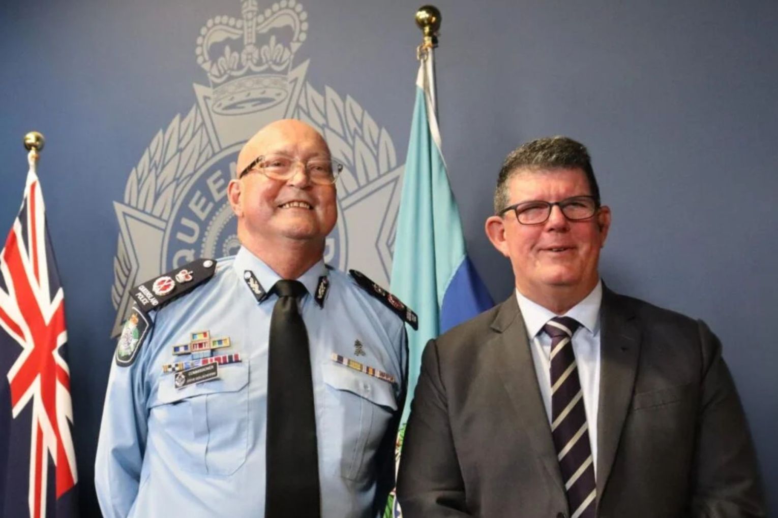 Brett Pointing will replace Queensland Police Commissioner Steve Gollschewski, 66, who will hang up the uniform on Friday after a cancer battle.