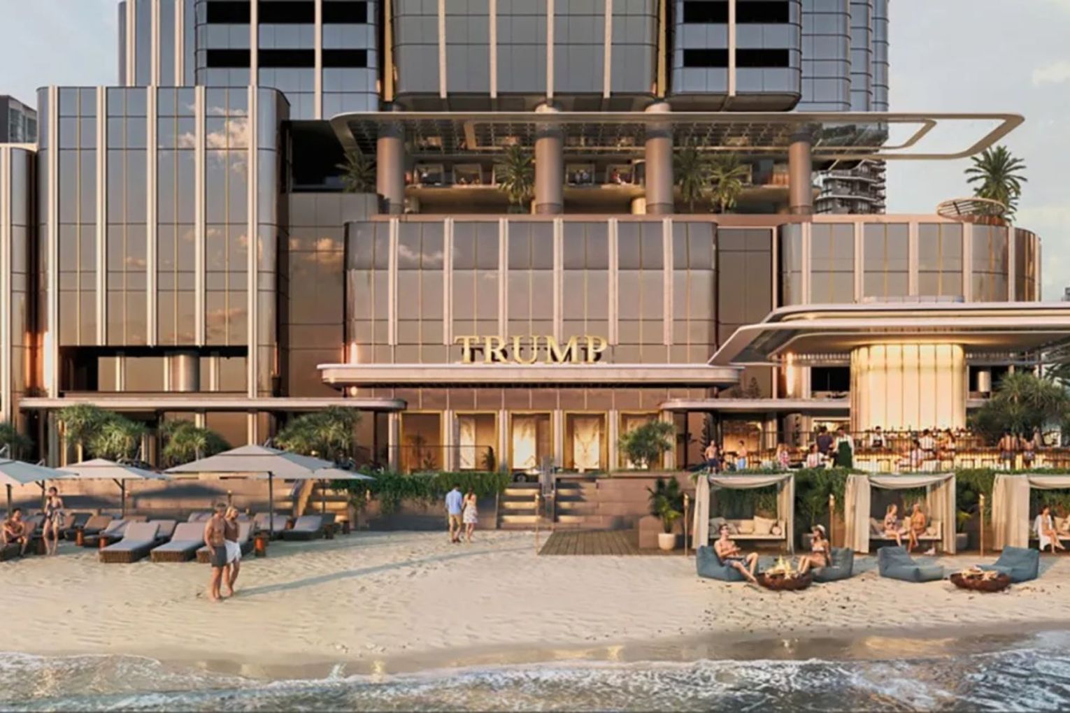 An artist's impression has been released for a proposed Trump tower on the Gold Coast.