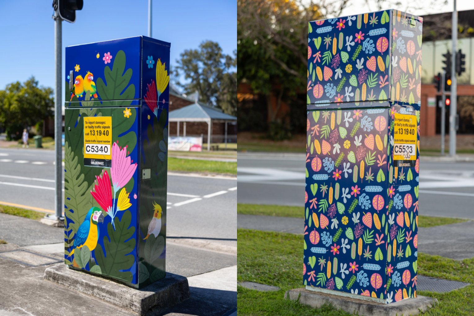 Flourish: Flora and Fauna by Jenny Li in Helensvale and Floral Pattern by Cassandra Kayll in Robina