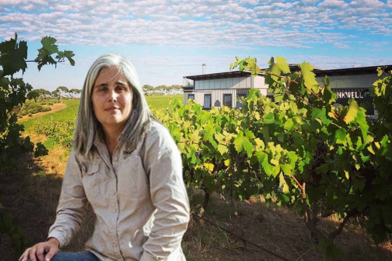 Inkwell Wines head winemaker Irina Santiago-Brown is suing over alleged copyright infringement. Picture: Inkwell Wines and Australian Wine.