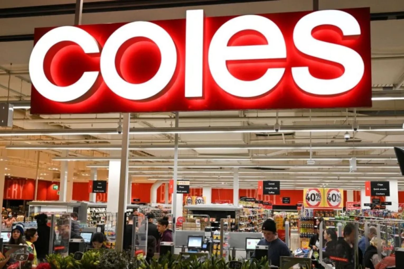 Coles made a first-half net profit of $511 million from its stores around the nation.