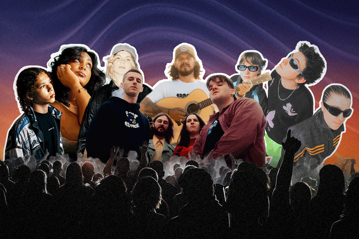 A 40 artist lineup will play across 10 venues in the May music festival, with 36 acts being South Australian. Pictures: supplied. This graphic: Liam McAlister/CityMag