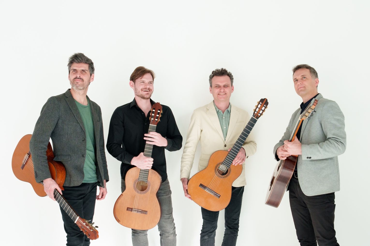 Leonard Grigoryan, Andrew Blanch, Slava Grigoryan and Vladamir Gorbach form the Australian Guitar Quartet. Photo: Supplied