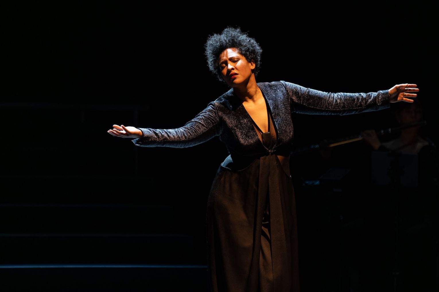 Julia Bullock performs Perle Noire: Meditations for Joséphine at Her Majesty's Theatre. Photo:  Andrew Beveridge / Supplied