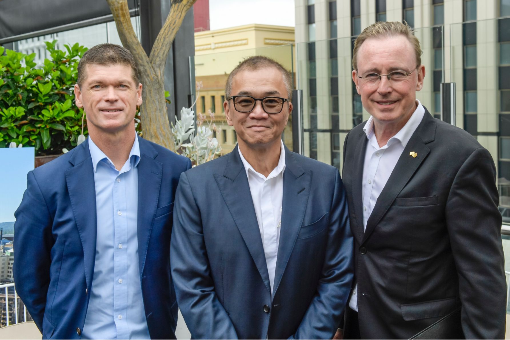 Adam Reid, David Loh and Martin Haese