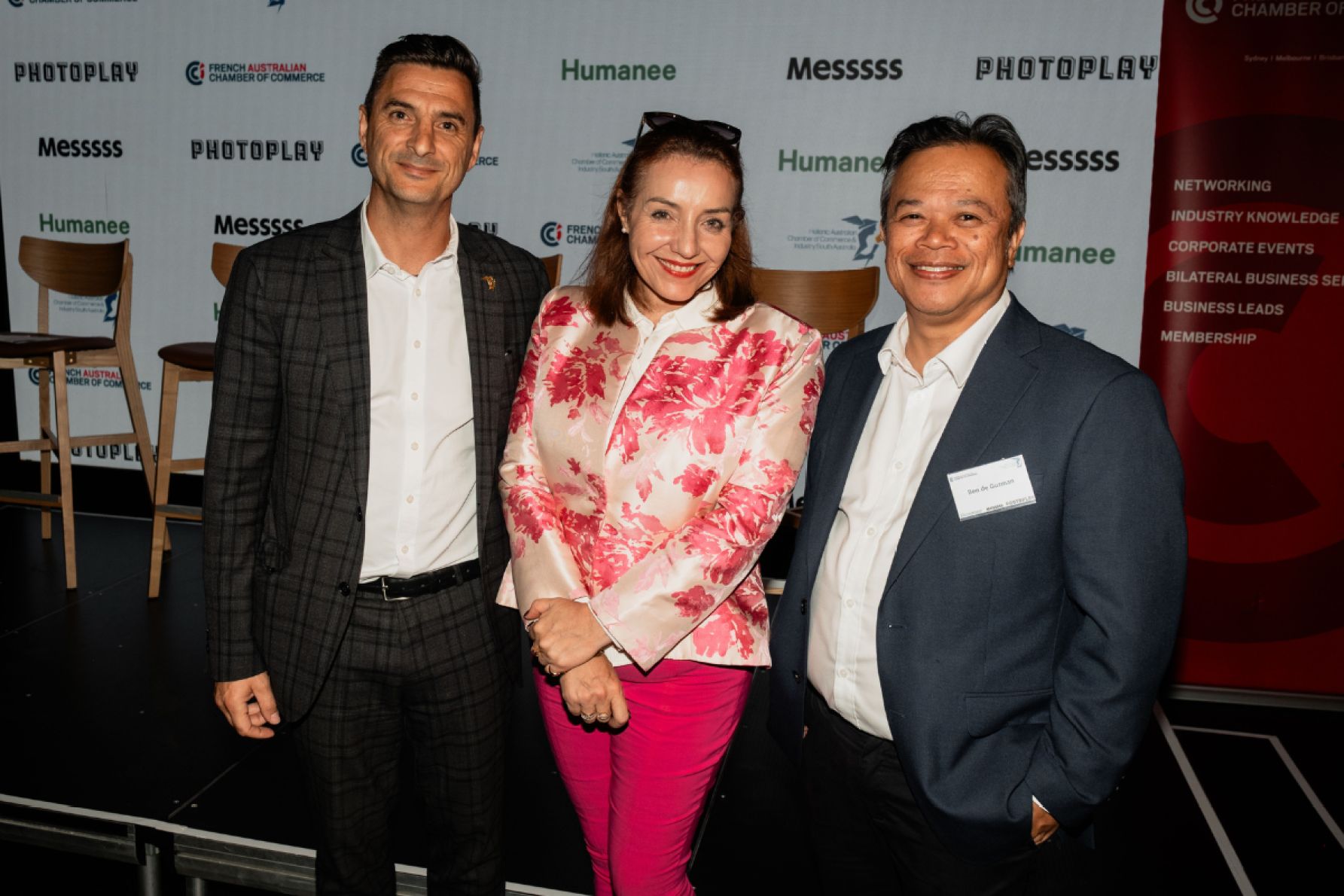 Alex Demetriou, Florence Masters and Ben de Guzman