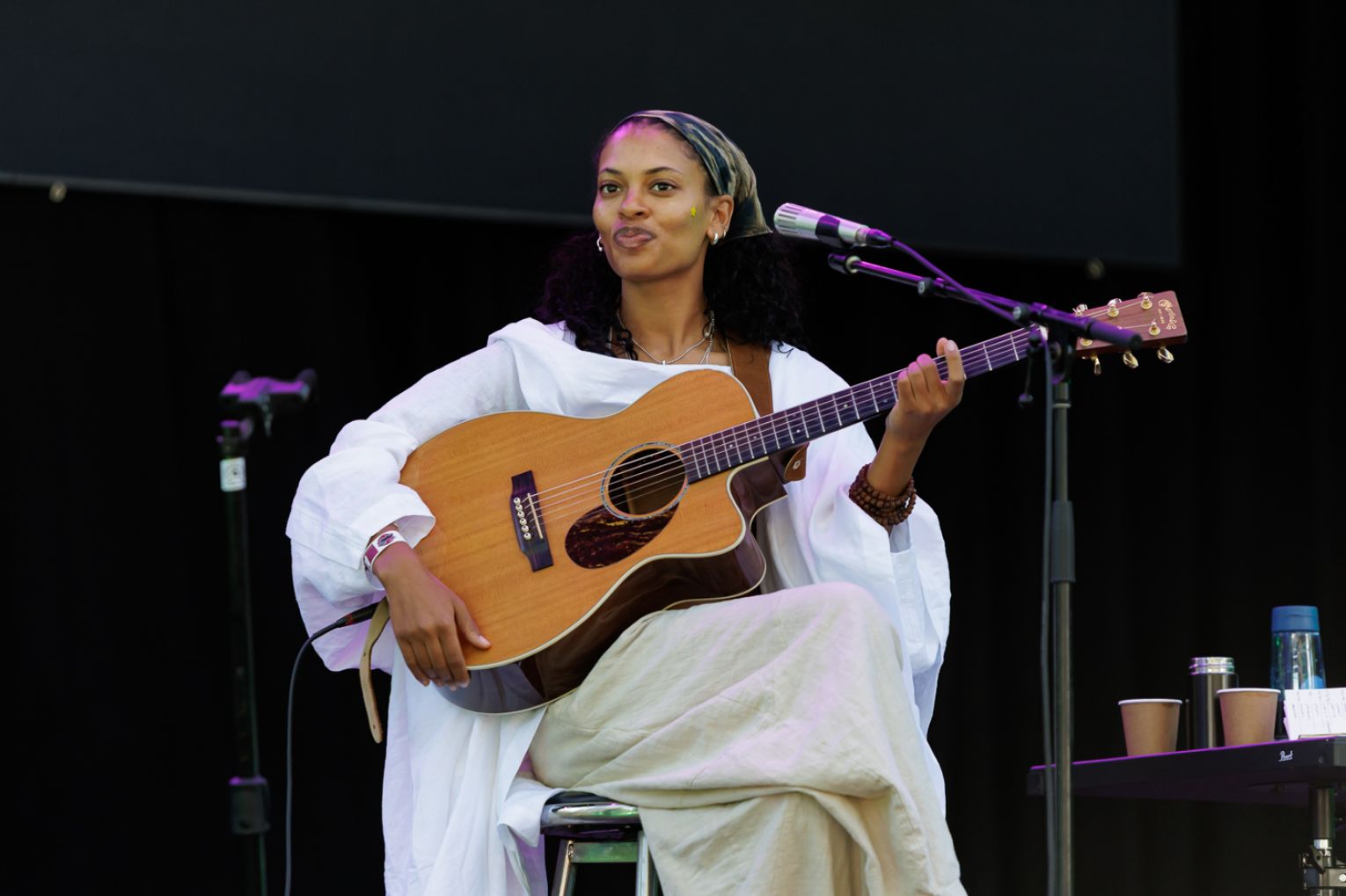 Los Angeles folk musician Annahstasia at WOMADelaide 2026. Photo: Ben Kelly/InReview.