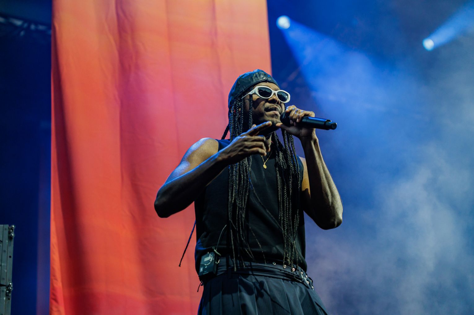 Baker Boy had the Foundation Stage crowd jumping on Sunday night of WOMADelaide 2026. Photo: Ben Kelly.