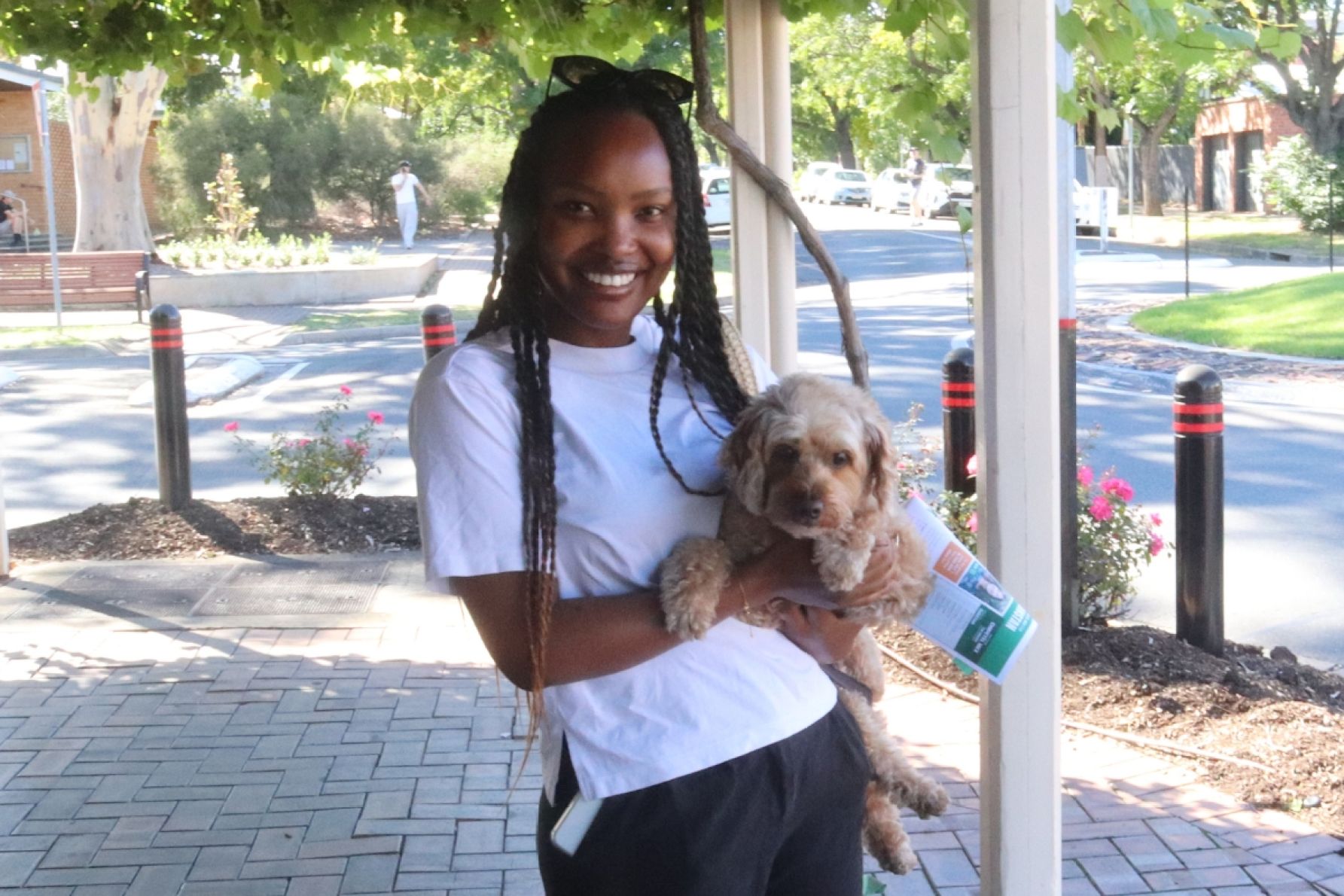 Bragg voter Michelle Awata thought Labor would win today. Photo: Charlie Gilchrist/InDaily