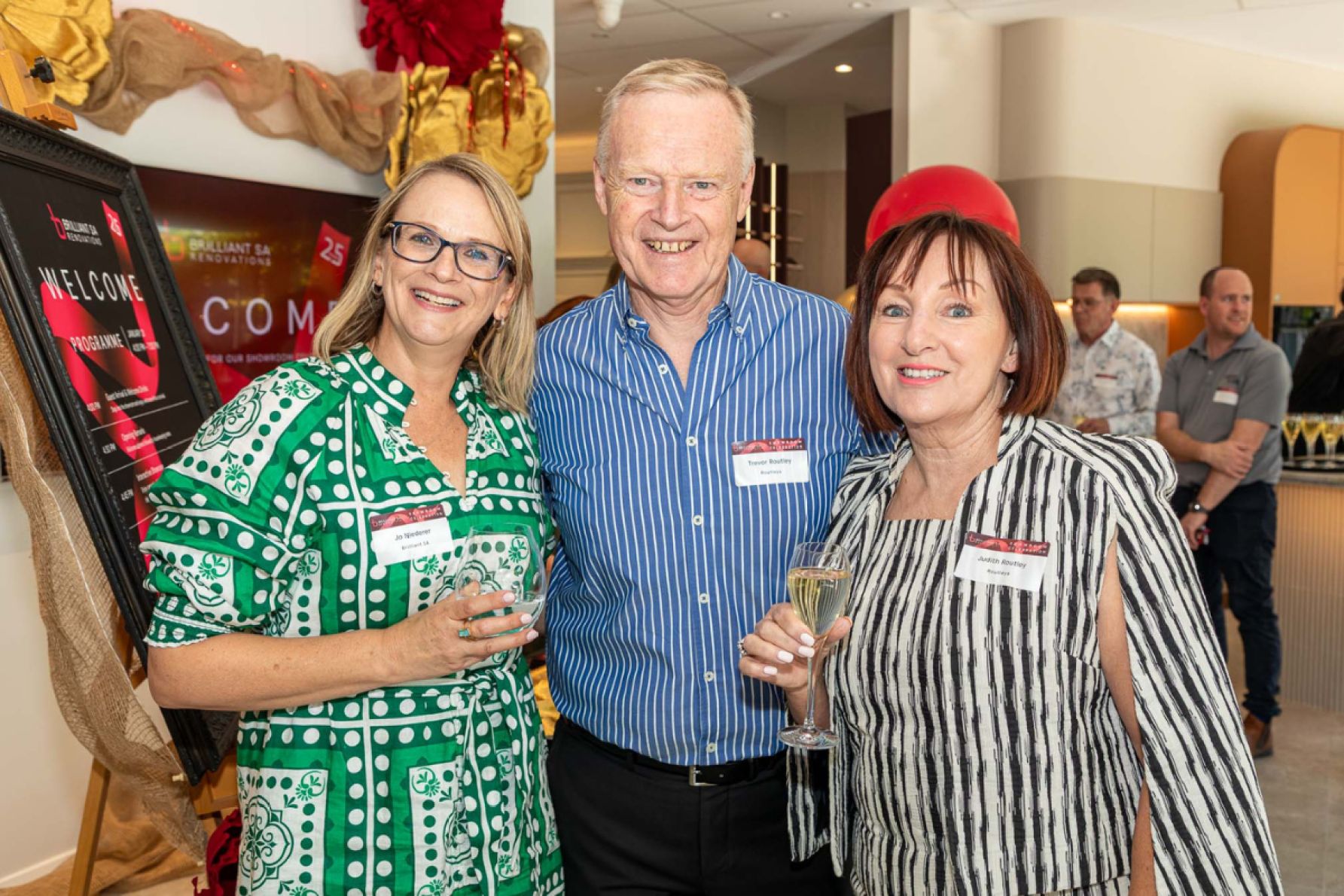 Jo Niederer with Trevor and Judith Routley