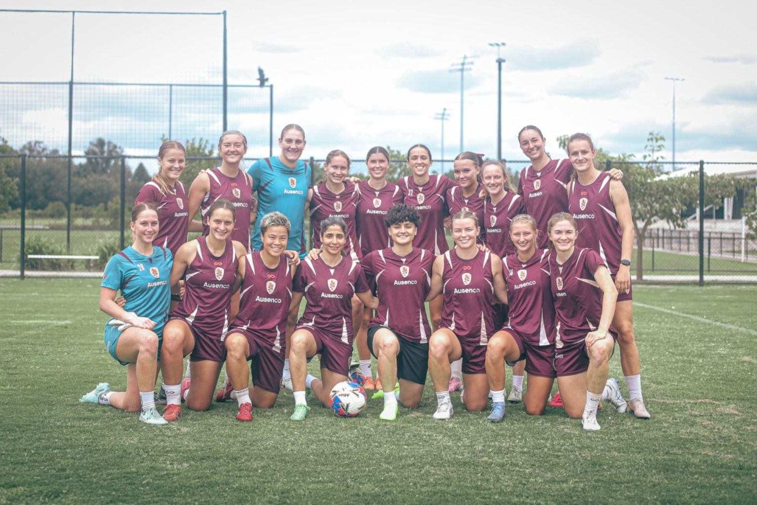 The two remaining Iranian soccer players joined a training session with the Brisbane Roar. Picture: via Brisbane Roar