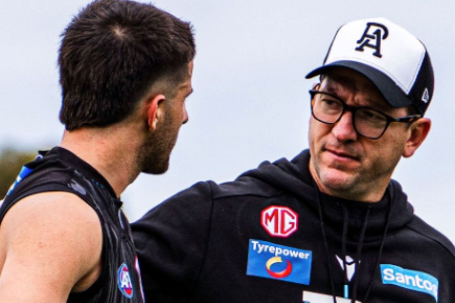 Josh Carr has admitted making a mistake in the lead-up to his first game as Port Adelaide's head coach. Picture: via Instagram 