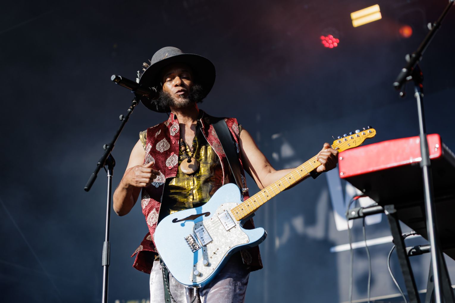 American blues and roots artist Xavier Amin Dphrepaulezz, better known by his stage name Fantastic Negrito, provided an electric performance at WOMADelaide 2026. Photo: Ben Kelly.