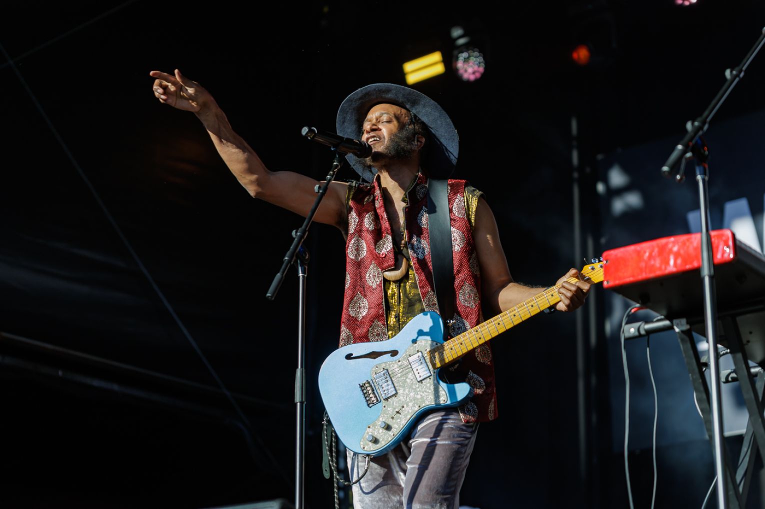 American blues and roots artist Xavier Amin Dphrepaulezz, better known by his stage name Fantastic Negrito, provided an electric performance at WOMADelaide 2026. Photo: Ben Kelly.