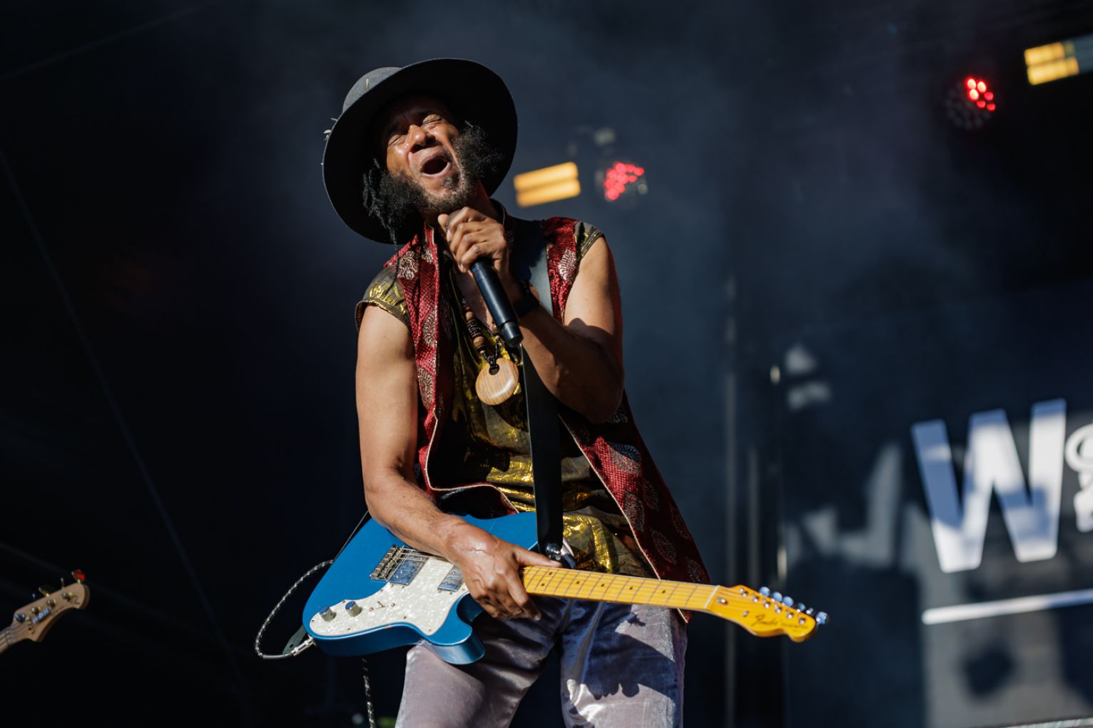 American blues and roots artist Xavier Amin Dphrepaulezz, better known by his stage name Fantastic Negrito, provided an electric performance at WOMADelaide 2026. Photo: Ben Kelly.