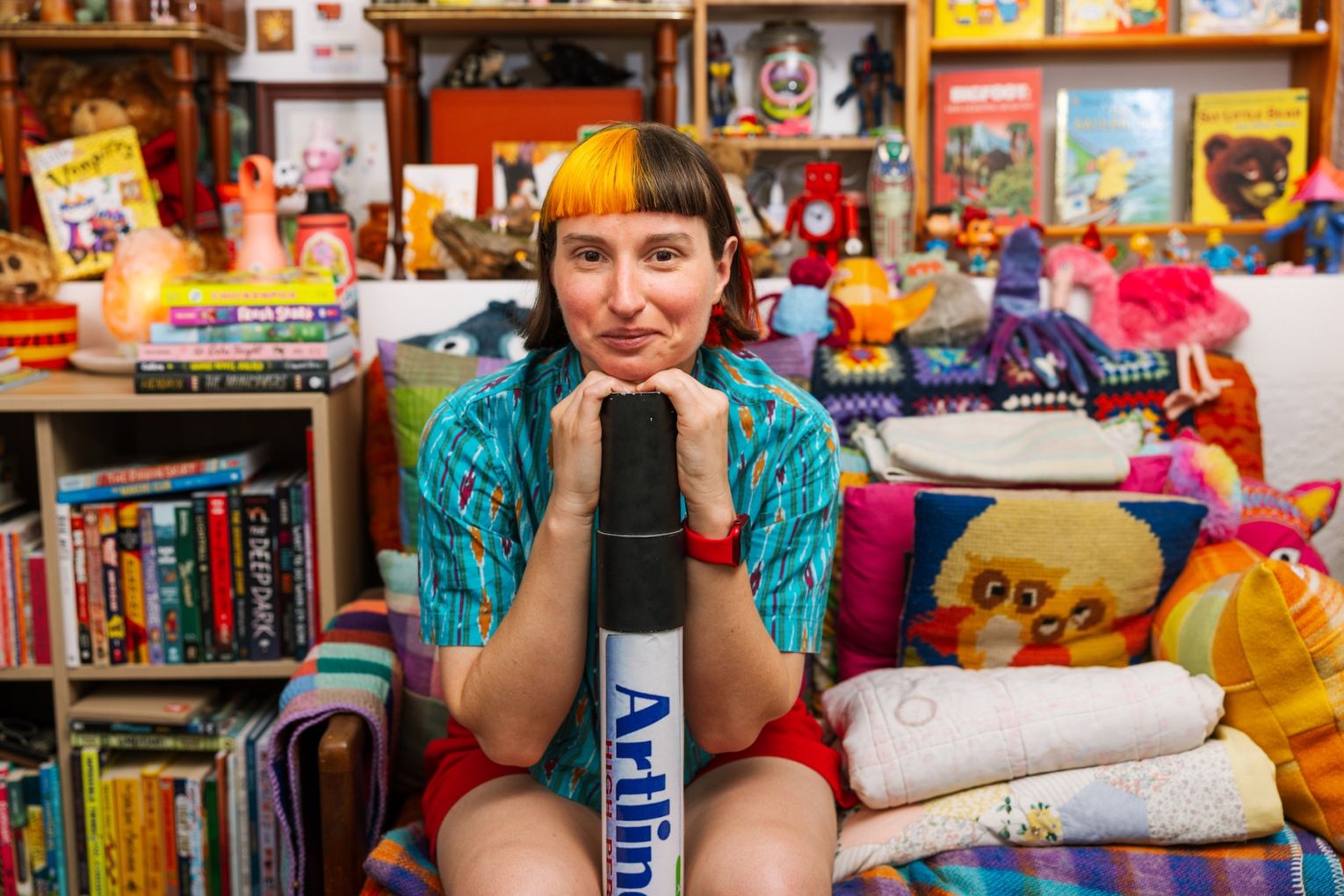 Graphic novelist Georgina Chadderton looks back at her childhood in Oh Brother. Photo: Rosina Possingham / Supplied