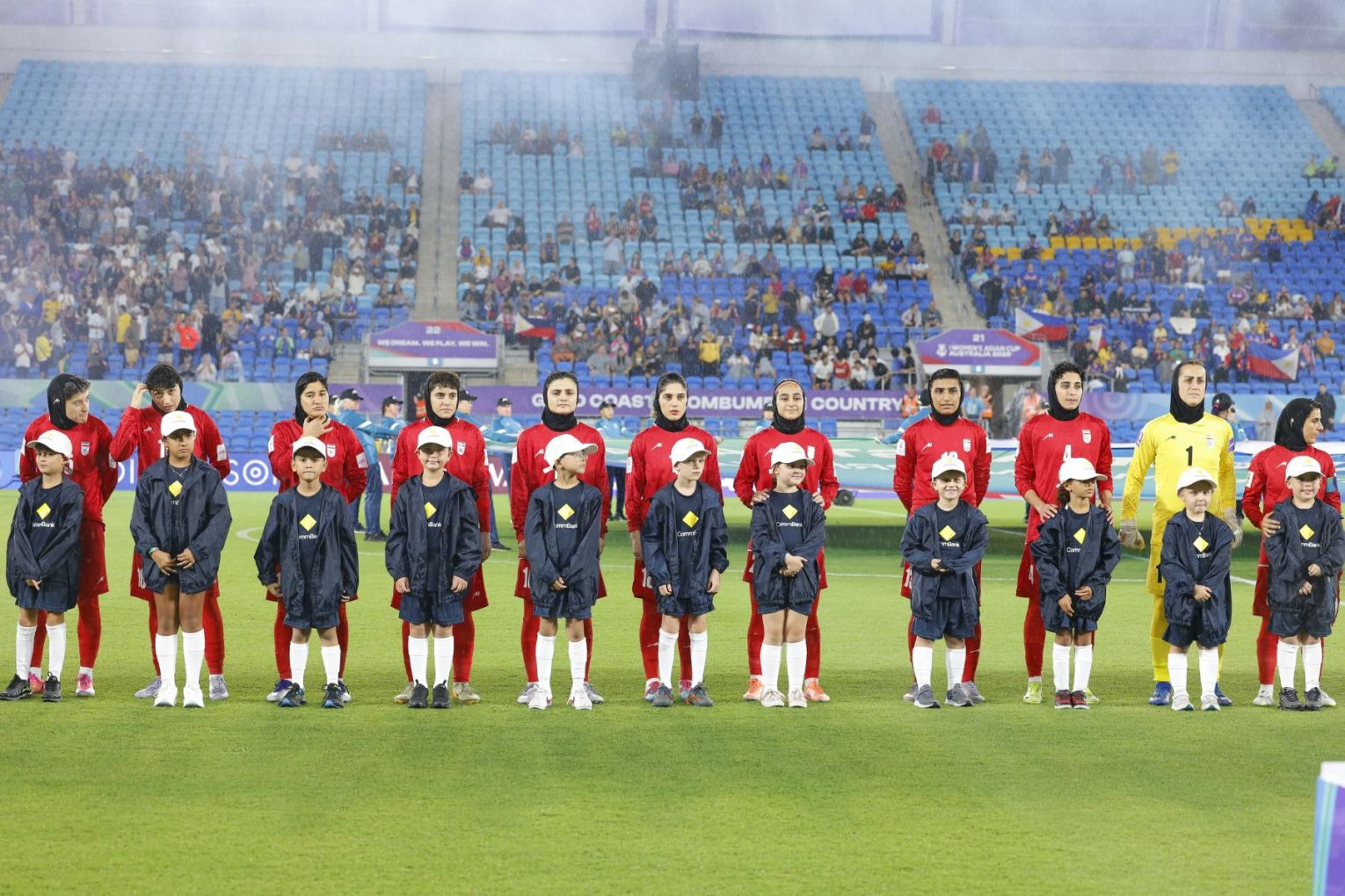 Members from Iran's women's soccer team have been offered protection in Australia. Picture: AAP