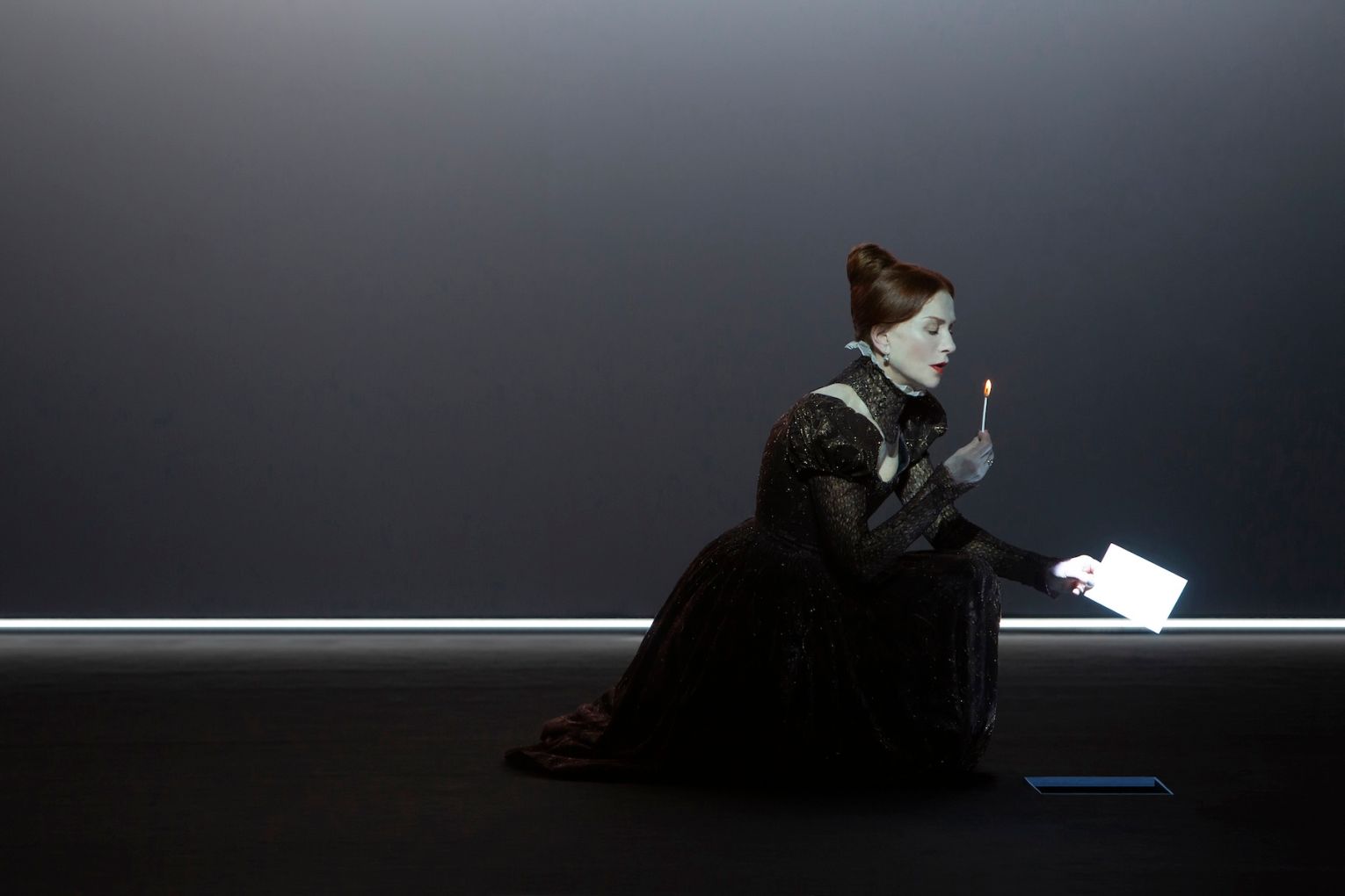 Isabelle Huppert in Mary Said What She Said. Photo: Lucie Jansch / Supplied