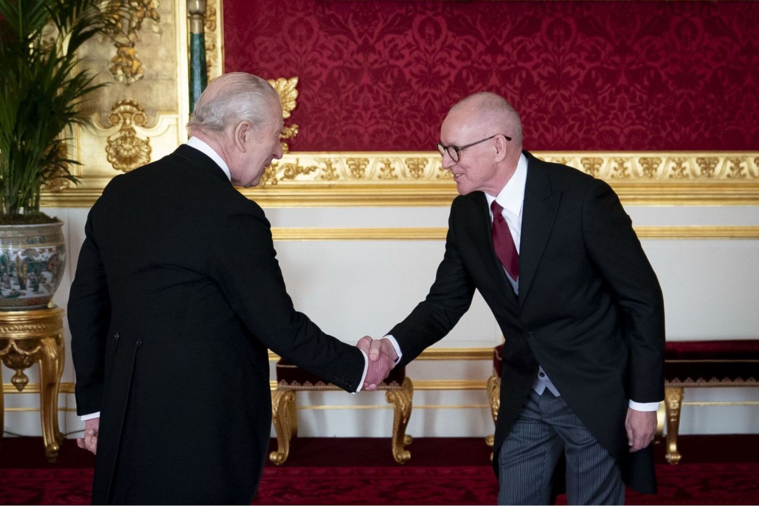 High Commissioner to the UK Jay Weatherill with King Charles III. Picture: Australian High Commission