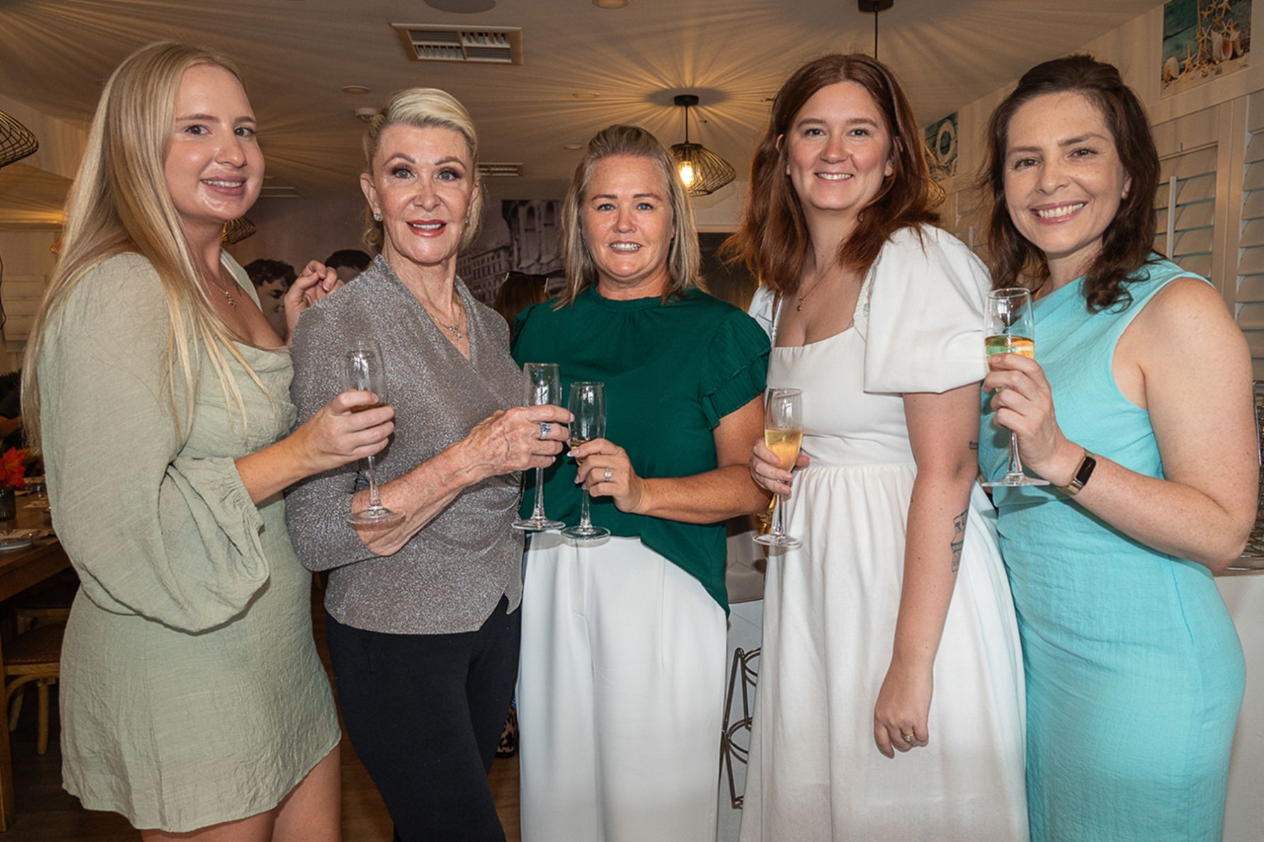 Charis Shorten, Robbie Canner, Johanna Shorten, Jen shorten and Sandy Axam 