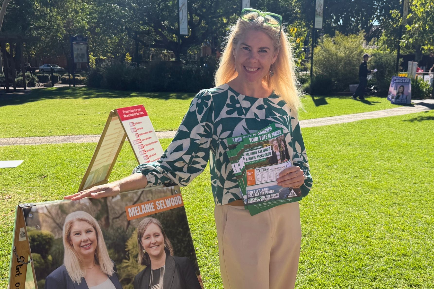 Katie McCusker is running as a Greens candidate for the Legislative Council. Photo: David Simmons/InDaily