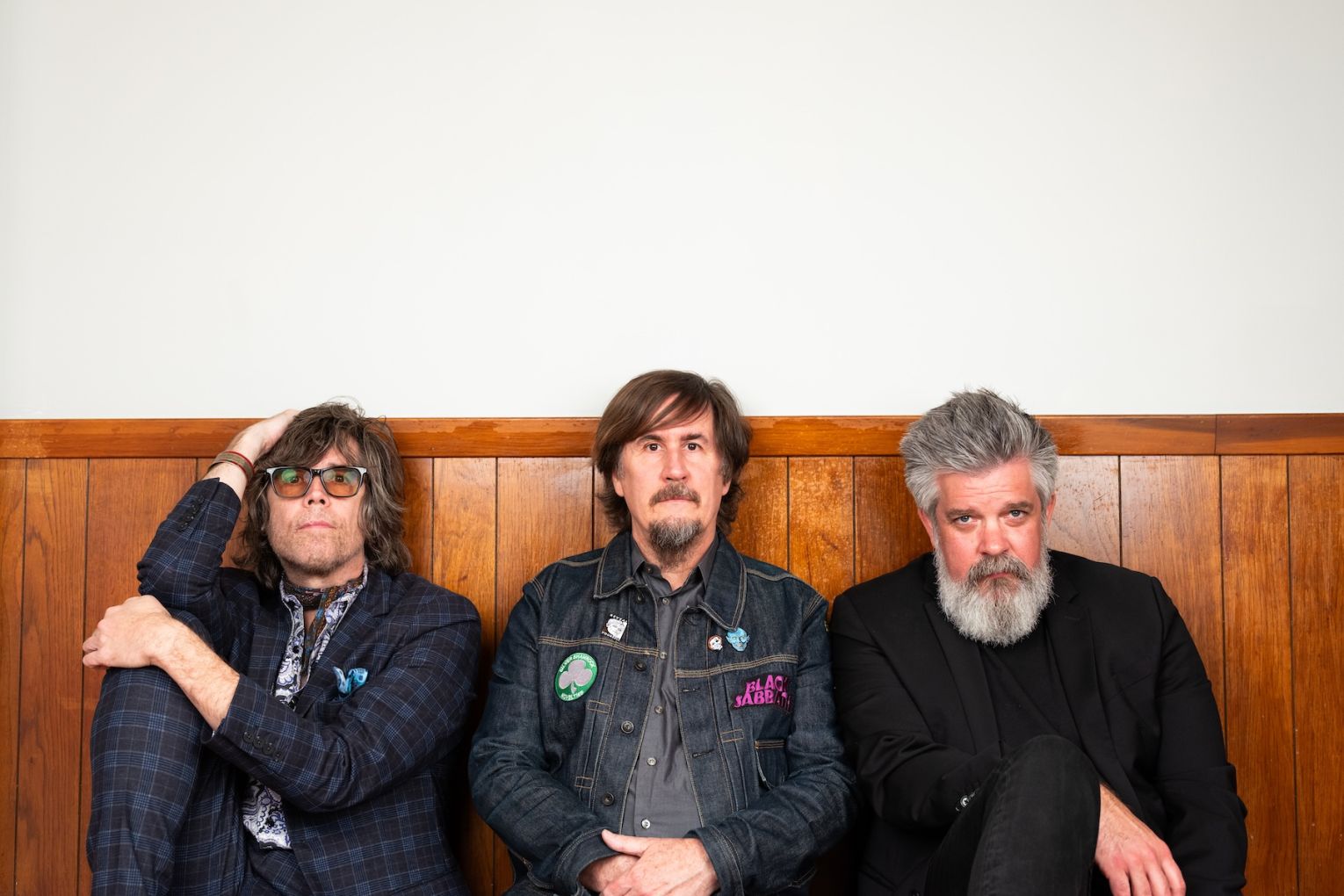 The Mountain Goats (left to right): Jon Wurster, John Darnielle and Matt Douglas. Photo: Jillian Clark / Supplied