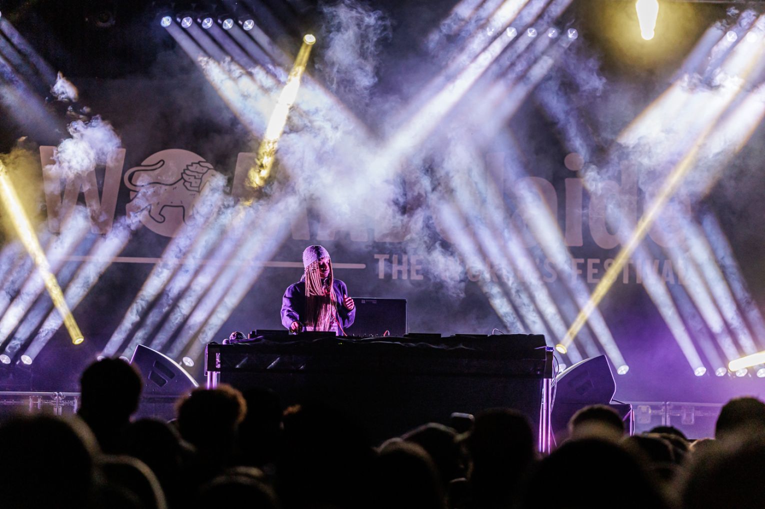 Megatronic – UK-born DJ Megane Quashie – had the dance floor pumping on Sunday night of WOMADelaide 2026. Photo: Ben Kelly.